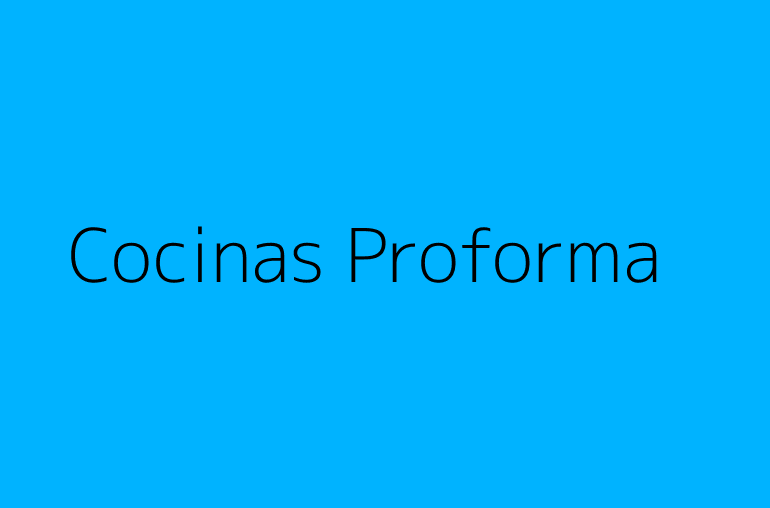 Cocinas Proforma